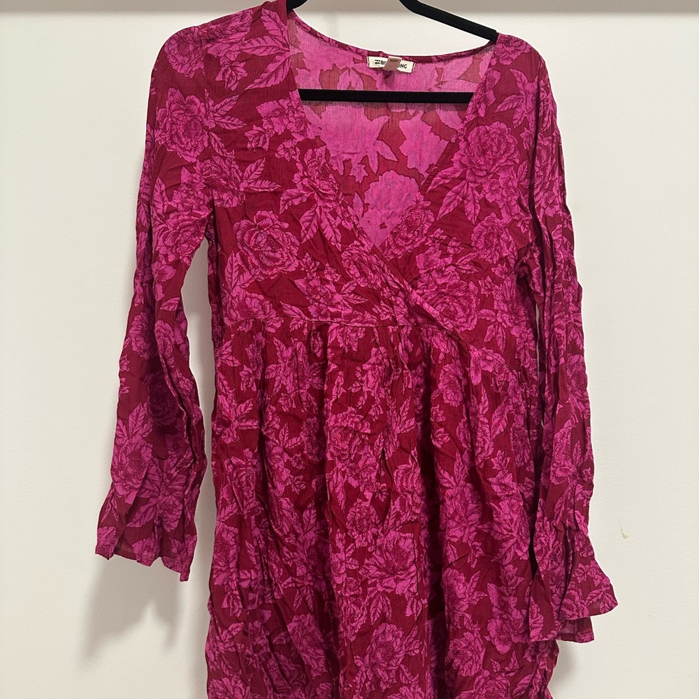 Billabong Magenta Floral Dress
